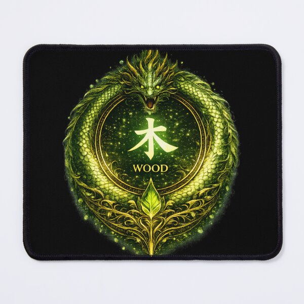 Item preview, Chinese Wood Element Dragon Emblem designed and sold by ChineseMystical.
