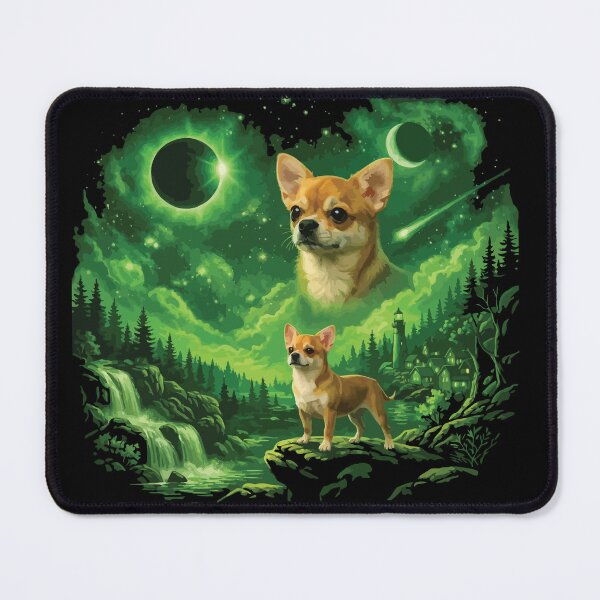 Item preview, Chihuahua Howling to The Moon Vintage 90s Retro Animal Dog designed and sold by BOUCHERIT amine.