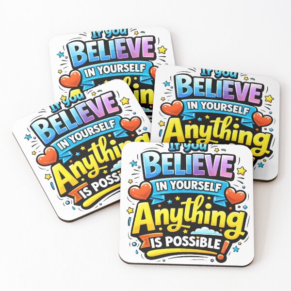 Item preview, Believe in Yourself – Positive Motivation Design designed and sold by Dreamteeworks.
