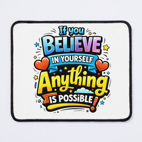 Item preview, Believe in Yourself – Positive Motivation Design designed and sold by Dreamteeworks.