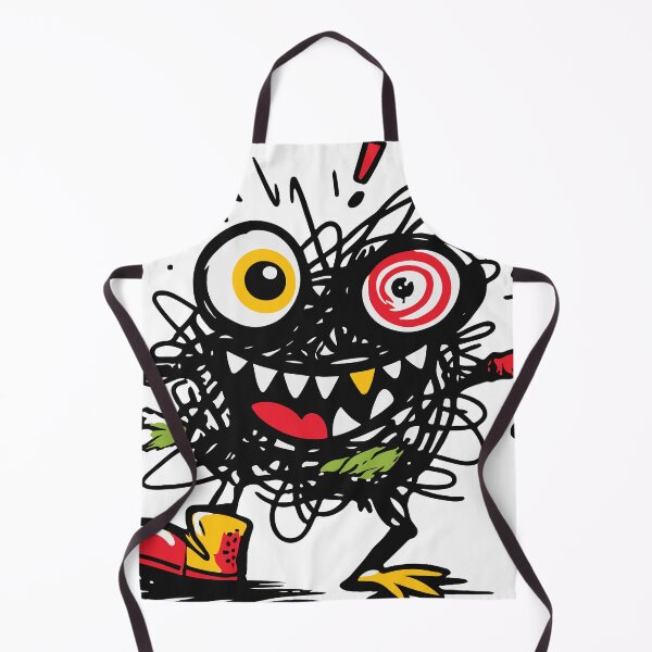 Item preview, A wild chaotic monster made from expressive scribble lines and playful shapes. The messy style gives the character a unique personality that fits perfectly designed and sold by Dejbar.