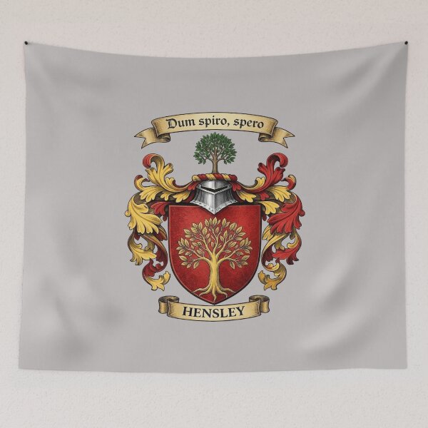Item preview, The Hensley Family Coat of Arms designed and sold by BagTown Clans.