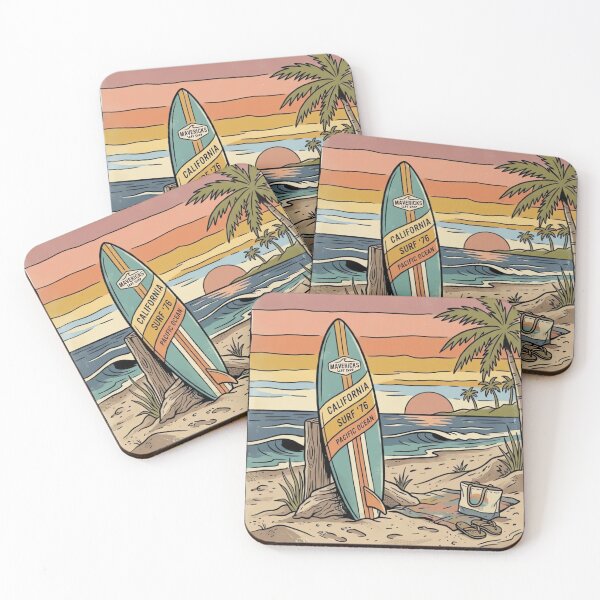 Item preview, Sunset Surf Vintage Beach designed and sold by urbinet.