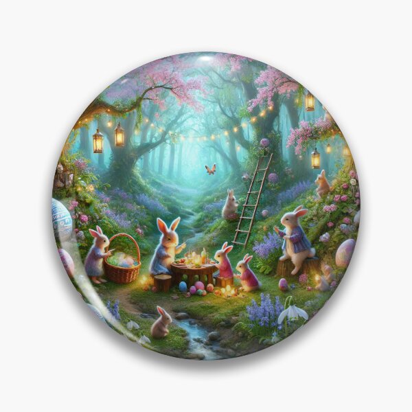 Item preview, Magical Easter Bunny Woodland Gathering designed and sold by NancyzKreations.