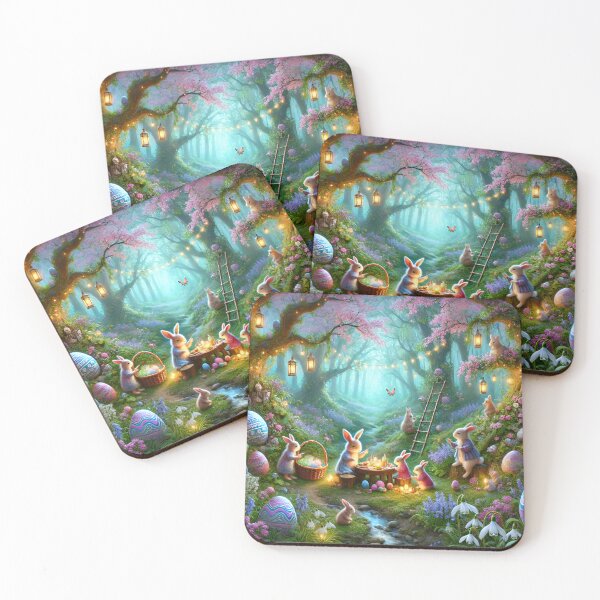 Item preview, Magical Easter Bunny Woodland Gathering designed and sold by NancyzKreations.