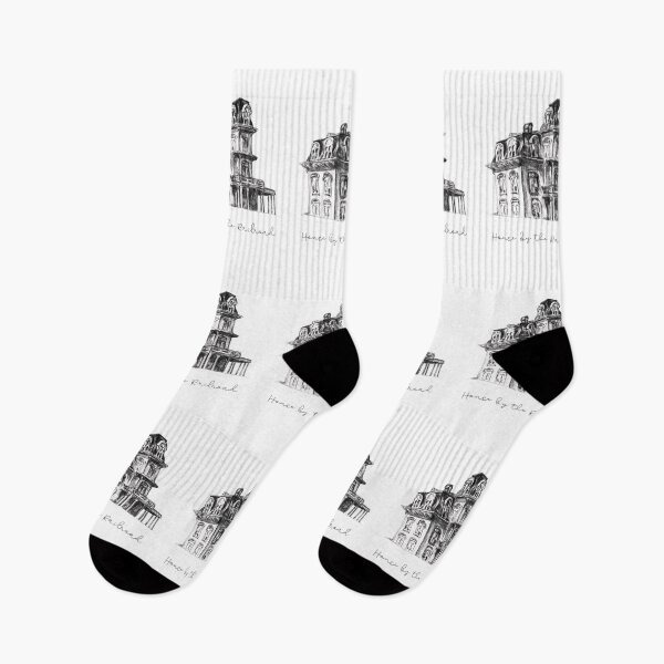Item preview, Victorian Gothic House · House by the Railroad Illustration · Edward Hopper Inspired Architecture · Psycho Hitchcock - Calligraphy designed and sold by Atropa Parcae.