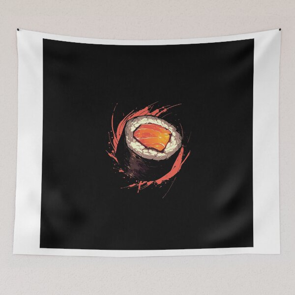 Item preview, Bold Salmon Maki Sushi Splash designed and sold by Christian Weiss.
