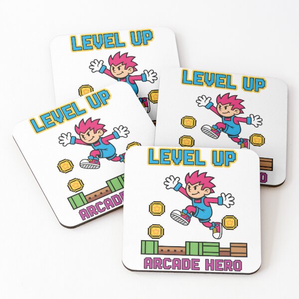 Item preview, Level Up Arcade Hero Pixel Art designed and sold by Oddly Blessed.