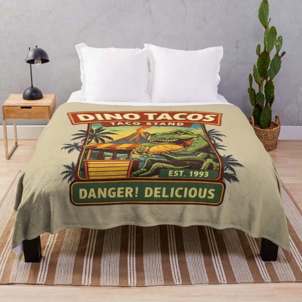 Item preview, Dino Tacos Vintage Taco Stand Logo Funny Dinosaur Taco Shirt designed and sold by GhostDawgs.