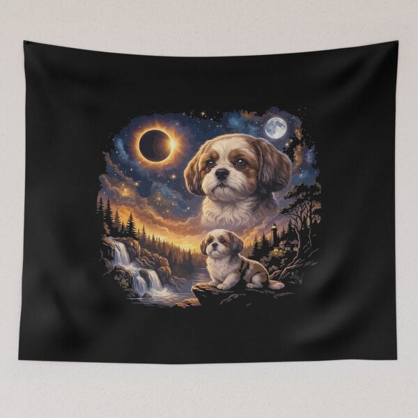 Item preview, Chihuahua Howling to The Moon Vintage 90s Retro Animal Dog designed and sold by BOUCHERIT amine.