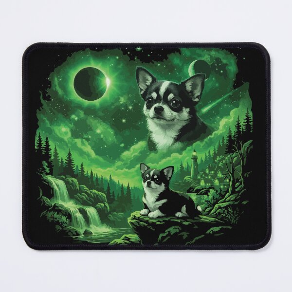 Item preview, Chihuahua Howling to The Moon Vintage 90s Retro Animal Dog designed and sold by BOUCHERIT amine.