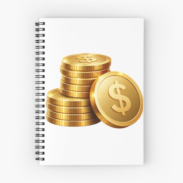 Item preview, Golden dollar coins stacked with one leaning on the pile designed and sold by Creative88Art.
