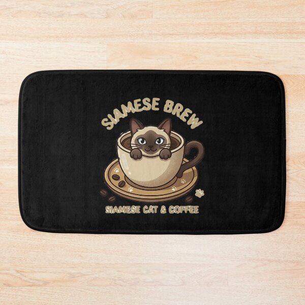 Item preview, Siamese Brew - Cute Siamese Cat in Coffee Cup Kawaii Art designed and sold by AbulailArt.
