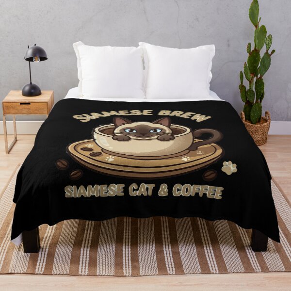 Item preview, Siamese Brew - Cute Siamese Cat in Coffee Cup Kawaii Art designed and sold by AbulailArt.
