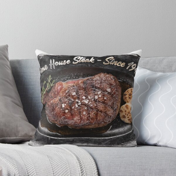 Item preview, Delicious prime steak served on a plate with herbs and garlic designed and sold by Creative88Art.