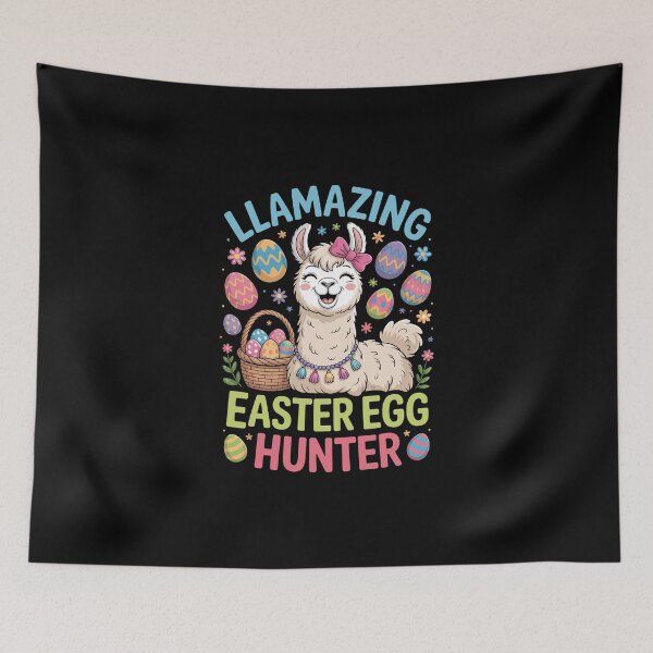 Item preview, llamazing easter egg hunter, designed and sold by jkrphoto.