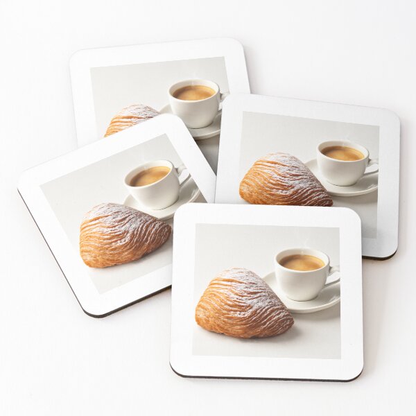 Item preview, Trendy Italian Pastry  Sfogliatella and Coffee Cup designed and sold by SOUFIANE1991.
