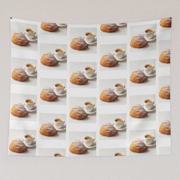 Item preview, Trendy Italian Pastry  Sfogliatella and Coffee Cup designed and sold by SOUFIANE1991.
