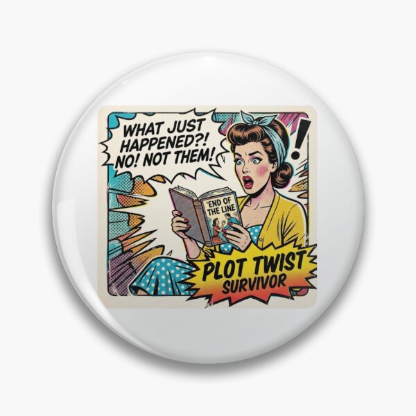 Item preview, Plot Twist Survivor – Dramatic Reader Reaction BookTok Thriller Humor Design designed and sold by SirensSageStone.