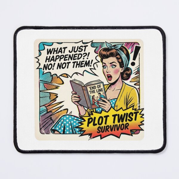 Item preview, Plot Twist Survivor – Dramatic Reader Reaction BookTok Thriller Humor Design designed and sold by SirensSageStone.
