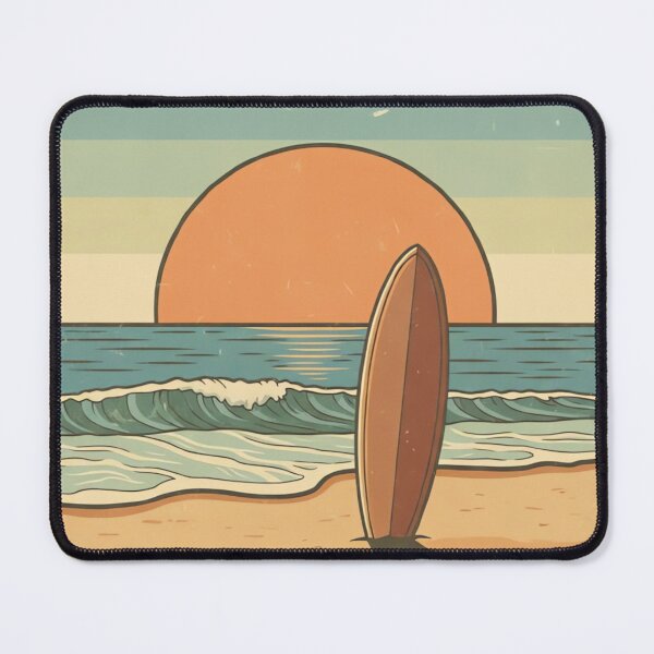 Item preview, Vintage Sunset Surfboard Beach designed and sold by urbinet.