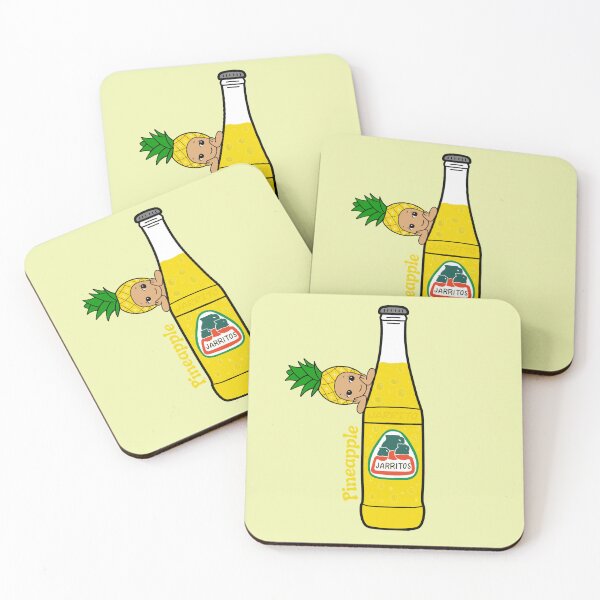 Item preview, Cute Angel Pineapple Jarritos Soda Character - Mexican Pop Art Sticker designed and sold by Blindboxbaddiez.