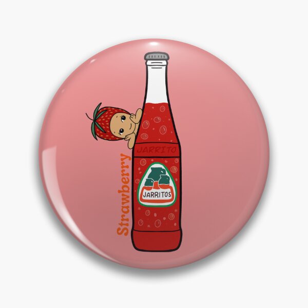 Item preview, Cute Angel Strawberry Jarritos Soda Character - Mexican Pop Art Sticker designed and sold by Blindboxbaddiez.