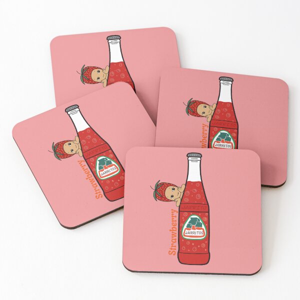 Item preview, Cute Angel Strawberry Jarritos Soda Character - Mexican Pop Art Sticker designed and sold by Blindboxbaddiez.