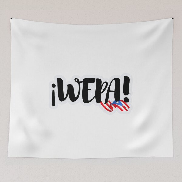 Item preview, ¡Wepa! Puerto Rico Pride Celebration Typography designed and sold by CozyBlobStudio.
