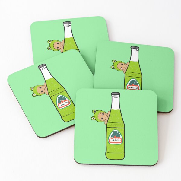 Item preview, Cute Frog Angel & Lime Jarritos Soda Sticker - Kawaii Mexican Pop Art designed and sold by Blindboxbaddiez.