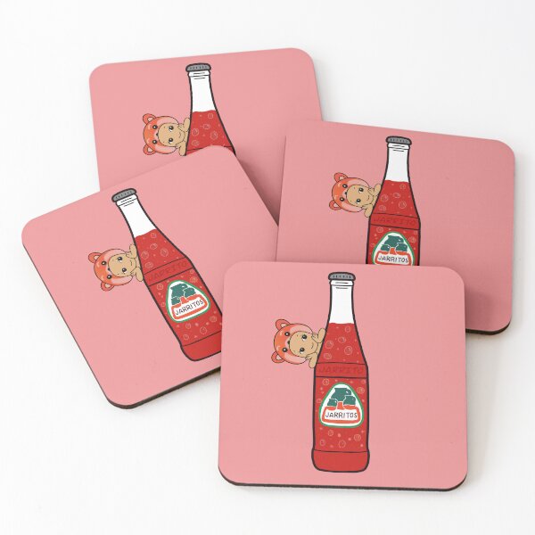 Item preview, Cute Red Panda Angel & Strawberry Jarritos Soda Sticker - Kawaii Mexican Pop Art designed and sold by Blindboxbaddiez.