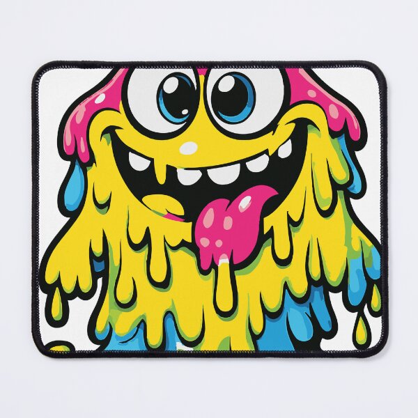 Item preview, A silly monster with a melting smile and playful personality. The exaggerated shapes and bold colors make the design visually striking and memorable designed and sold by Dejbar.