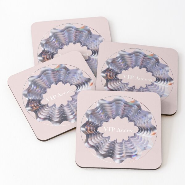 Item preview, Stunning silver holographic disc with wavy patterns and flower shape designed and sold by Creative88Art.