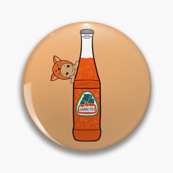 Item preview, Cute Orange Cat Angel & Mandarin Jarritos - Kawaii Soda Art designed and sold by Blindboxbaddiez.