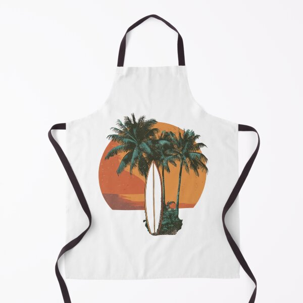 Item preview, Vintage Surfboard Palm Trees Sunset  designed and sold by urbinet.