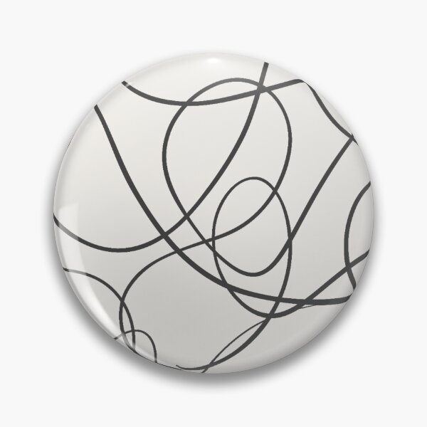 Item preview, Continuous Abstract Line Pattern-Minimal Modern Scribble Design designed and sold by Katnoirart.