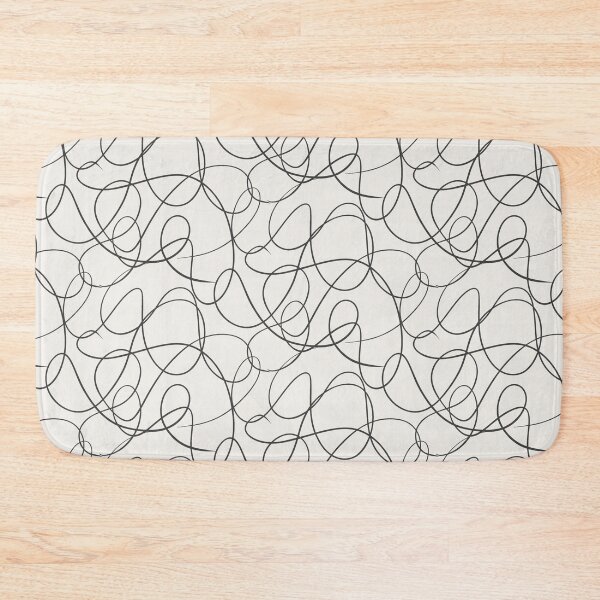 Item preview, Continuous Abstract Line Pattern-Minimal Modern Scribble Design designed and sold by Katnoirart.