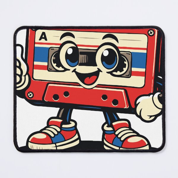 Item preview, A nostalgic cassette tape character inspired by retro music culture. The playful expression and vintage aesthetic make it appealing to fans of retro design designed and sold by Dejbar.