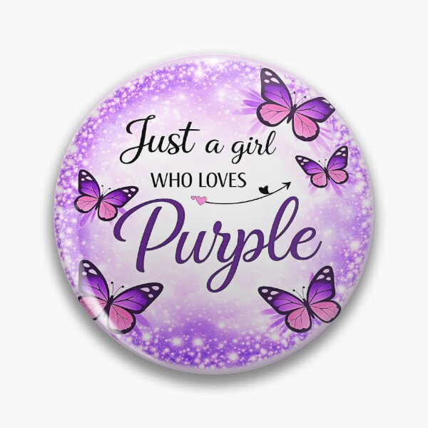 Item preview, Just A Girl Who Loves Purple  designed and sold by gear-posters.
