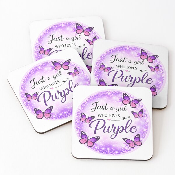 Item preview, Just A Girl Who Loves Purple  designed and sold by gear-posters.
