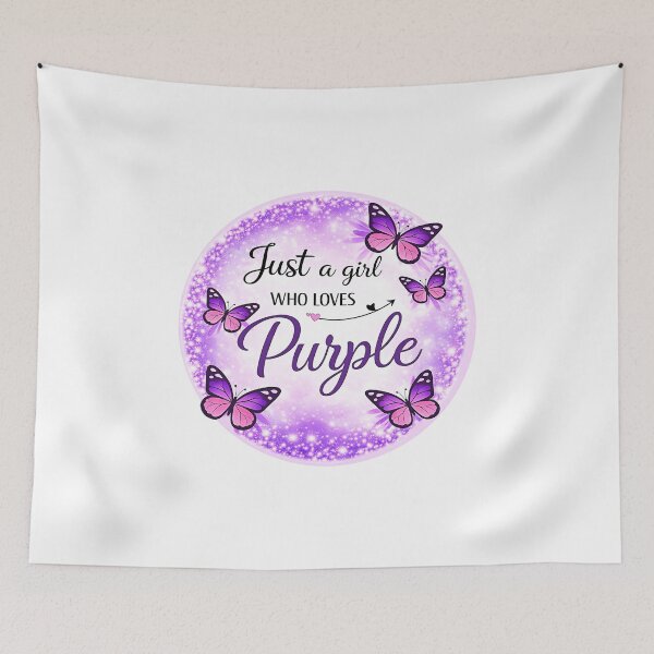 Item preview, Just A Girl Who Loves Purple  designed and sold by gear-posters.