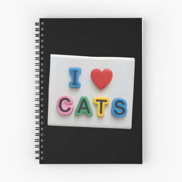 Item preview, Retro I love Cats Heart Refrigerator Letter Magnets designed and sold by TackyTime.