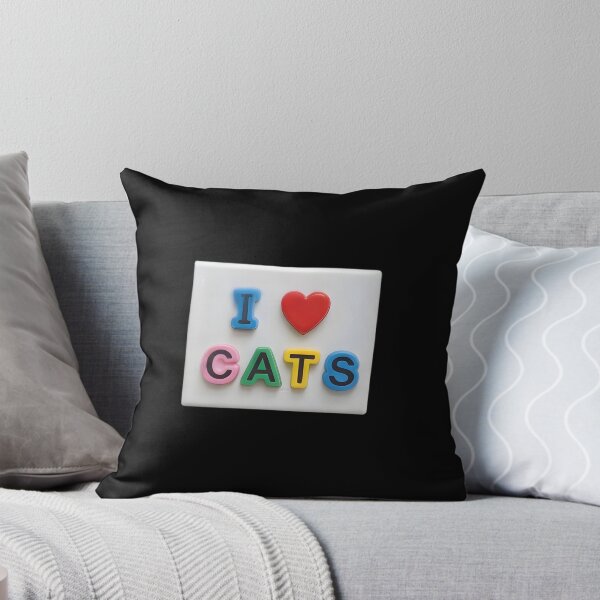 Item preview, Retro I love Cats Heart Refrigerator Letter Magnets designed and sold by TackyTime.
