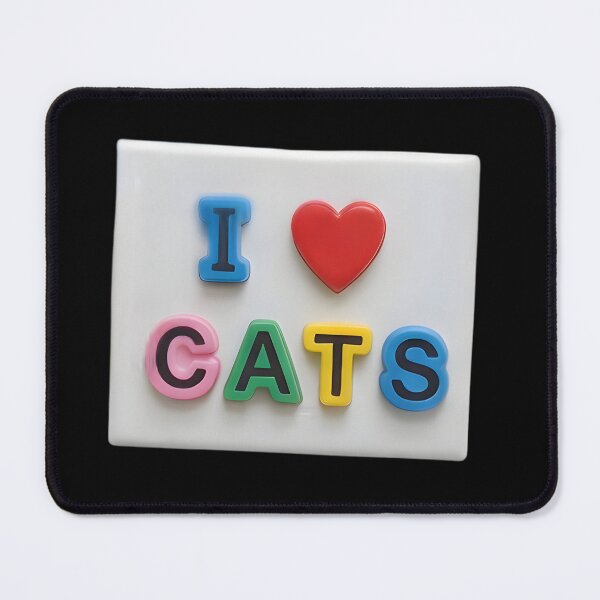 Item preview, Retro I love Cats Heart Refrigerator Letter Magnets designed and sold by TackyTime.