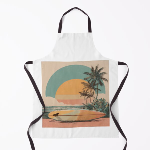 Item preview, Vintage Tropical Surfboard Sunset  designed and sold by urbinet.