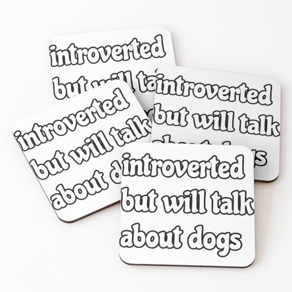 Item preview, introverted but will talk about dogs designed and sold by 666cherry.