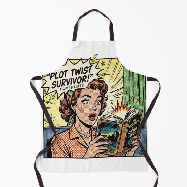 Item preview, Plot Twist Survivor – Vintage Comic BookTok Thriller Reader Design designed and sold by SirensSageStone.