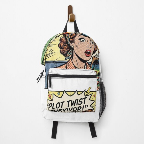 Item preview, Plot Twist Survivor – Vintage Comic BookTok Thriller Reader Design designed and sold by SirensSageStone.