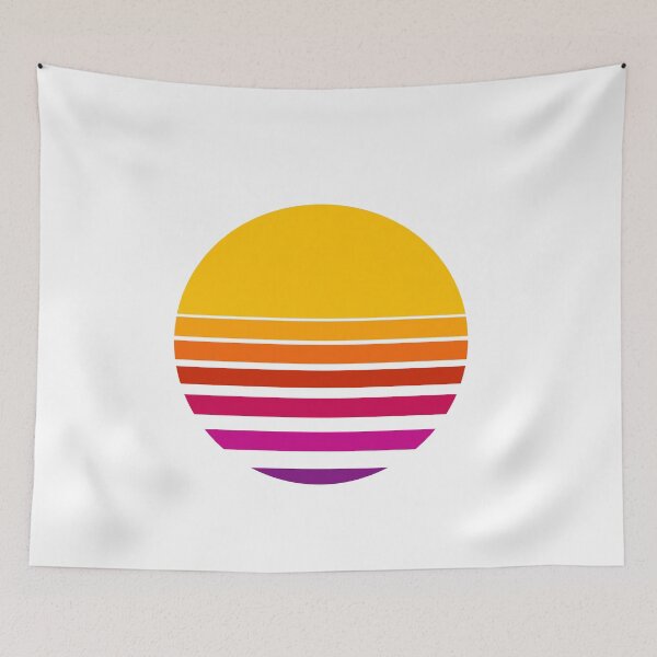 Item preview, Retro 80s Neon Sun - Futuristic Vaporwave Aesthetic designed and sold by DraftDose.