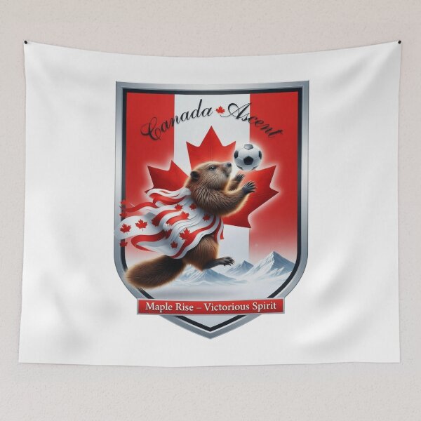 Item preview, Canada Beaver Ascent International Soccer Tee, Maple Rise Beaver Pride Mug, Canadian Flag Soccer Gift designed and sold by YMLux.